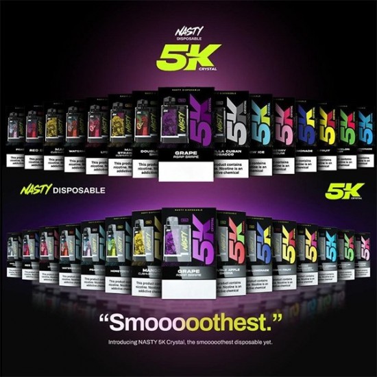 سحبة ناستي كريستال الجاهزه 5000 بف تفاحتين * سحبة ناستي كريستال الجاهزه 5000 بف تفاحتين *